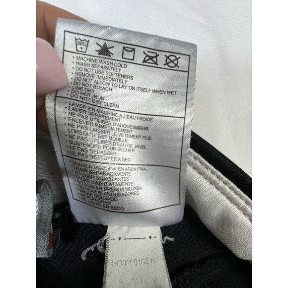 Men’s Nike Fit Dry Track‎ Black Pants Size Large Sweats Gym Workout Casual Cool - Picture 8 of 9